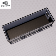 10m x 3.3m Glass-Front Modern House – 33sqm, DIY Flat Pack