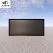 Modern Slope Roof Glass-Faced DIY Cabin Kit – 6m x 3.3m, Fully Insulated