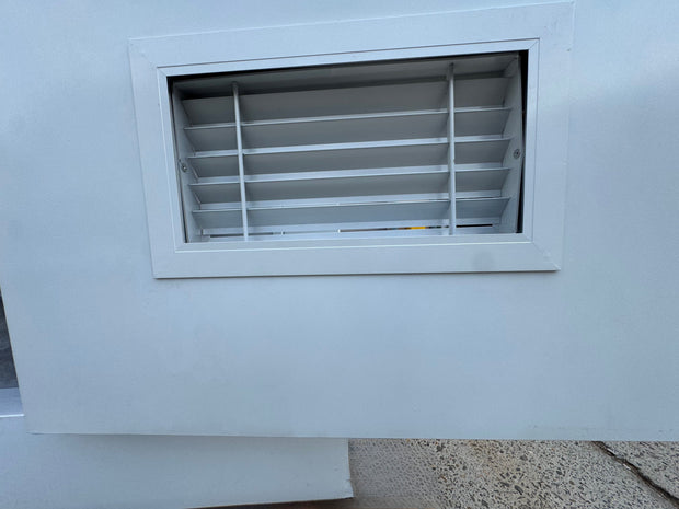 Premium Plumbed-In disability-friendly Portable Toilet With Shower Unit with WPC Fluted Wall Cladding – Fully Built & Ready to Use