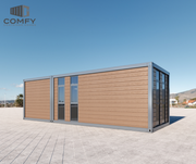 Modular L-Shape Granny DIY Container Home Kit – 49.5sqm