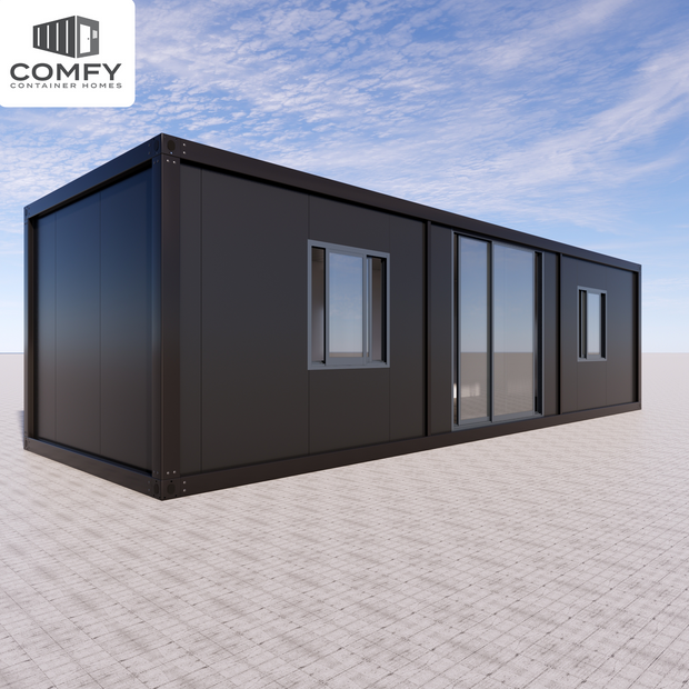 10m x 3.3m Container House Kit With Sliding Door – 33sqm, DIY Flat Pack