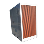 Premium Plumbed-In disability-friendly Portable Toilet With Shower Unit with WPC Fluted Wall Cladding – Fully Built & Ready to Use