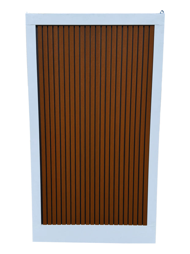 Premium Plumbed-In Portable Toilet Unit with WPC Fluted Wall Cladding – Fully Built & Ready to Use