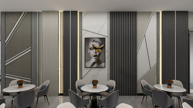 Indoor WPC Fluted Indoor 4-in-1 Wall Panels (2.9m x 165mm x 24mm)