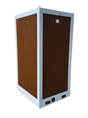 Premium Plumbed-In Portable Toilet Unit with WPC Fluted Wall Cladding – Fully Built & Ready to Use