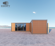Modular L-Shape Granny DIY Container Home Kit – 49.5sqm