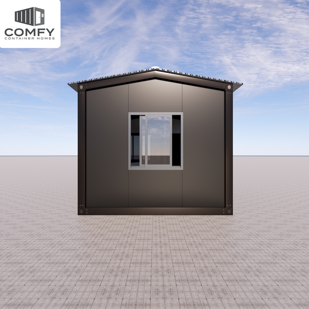 Modern Slope Roof Glass-Faced DIY Cabin Kit – 6m x 3.3m, Fully Insulated