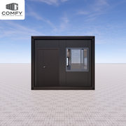 10m x 3.3m Glass-Front Modern House – 33sqm, DIY Flat Pack
