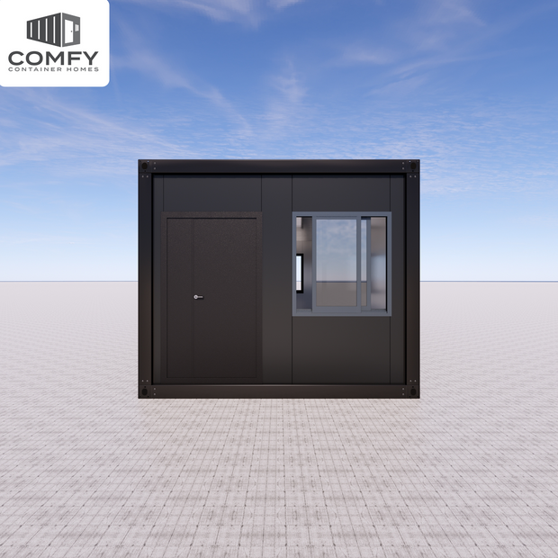 10m x 3.3m Glass-Front Modern House – 33sqm, DIY Flat Pack
