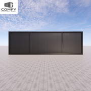 Stylish Glass-Front Tiny House for Your Backyard or Rental Space. DIY Kit 9m x 3.3m (29.7 sqm)
