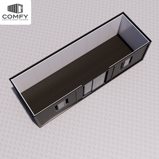 10m x 3.3m Container House Kit With Sliding Door – 33sqm, DIY Flat Pack