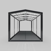 9 m × 3.5 m Slope Roof Modular Steel Frame Kit – Quick DIY Assembly