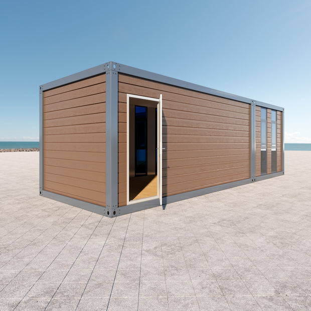 Modular L-Shape Granny DIY Container Home Kit – 49.5sqm