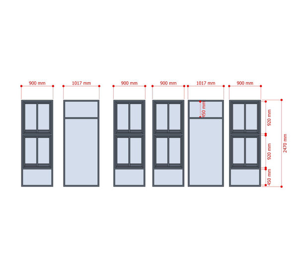 DIY Home Kit – 6m x 3.3m Glass-Faced Detachable Cabin (19.8 sqm)
