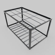 6m x 3.3m = 19.8sqm Powder Coated White Container Frame