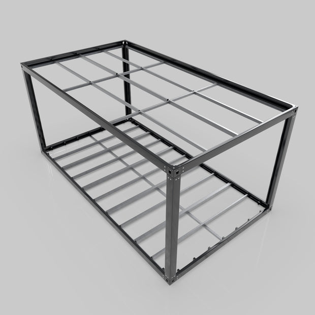 6m x 3.3m = 19.8sqm Powder Coated White Container Frame