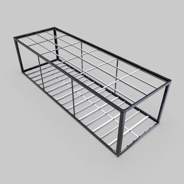10m x 3.3m Powder Coated White Container Frame