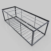 9m x 3.3m x 2.8m Powder Coated White Detachable Container Frame