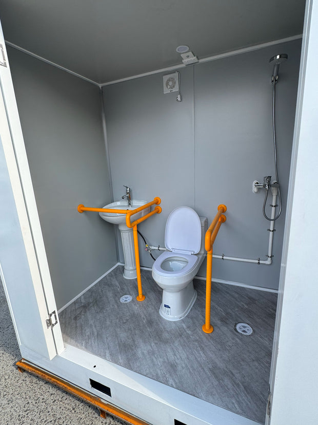 Portable Toilet, Shower & Sink Unit – Disability Accessible & Ready-to-Use