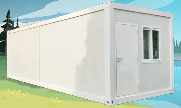 9M X 3.3M x 2.8 = 29.7sqm Detachable Grey or White Container House DIY Package