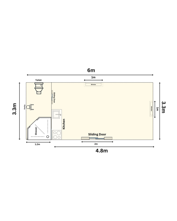 Deluxe Studio Container House (Ready Built) Or (Built On Site)