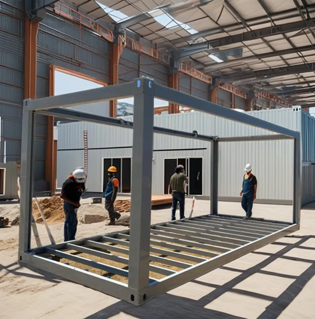 6m x 3m Powder Coated Grey Container Frame