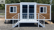 Eco Expandable Prefab Tiny Home 19x20FT Equipped with Bathroom and Kitchen