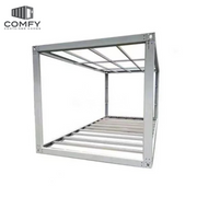 6m x 3.3m = 19.8sqm Powder Coated White Container Frame