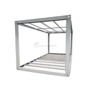 6m x 3.3m = 19.8sqm Powder Coated White Container Frame