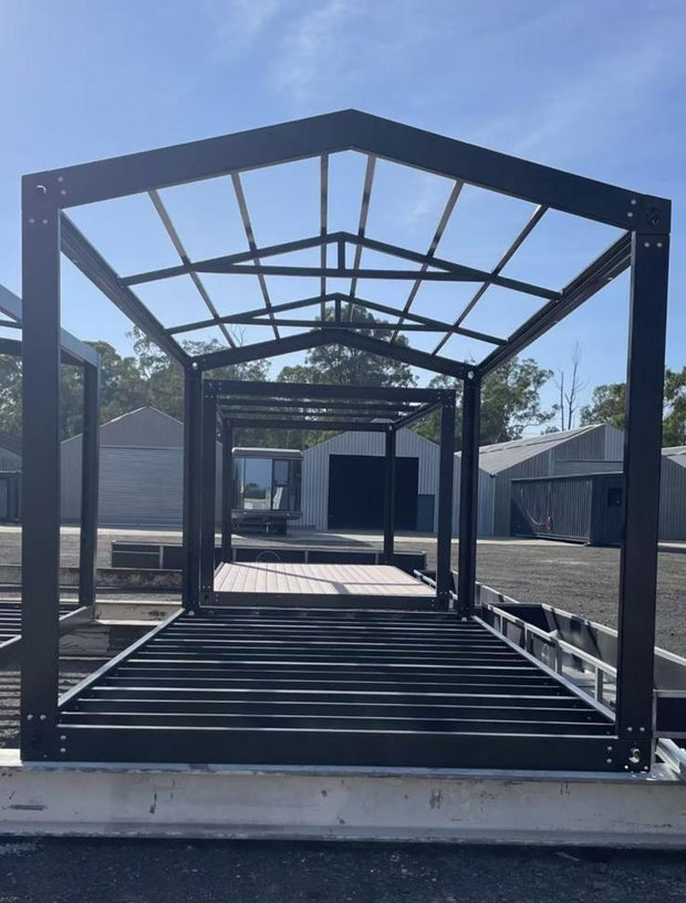 6m × 3.3m Slope-Roof Modular Steel Frame Kit